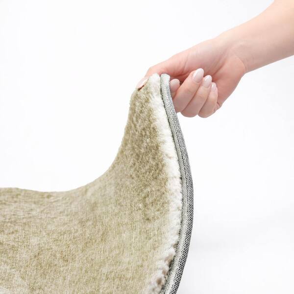 Dream Shag Premium Machine Washable Abstract ADS716 Beige 2 ft. x 7 ft. Runner Rug