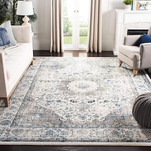MIRANDA RUGS 358 NAVY Grey Modern Rug Large Floor Mat Carpet FREE DELIVERY* 