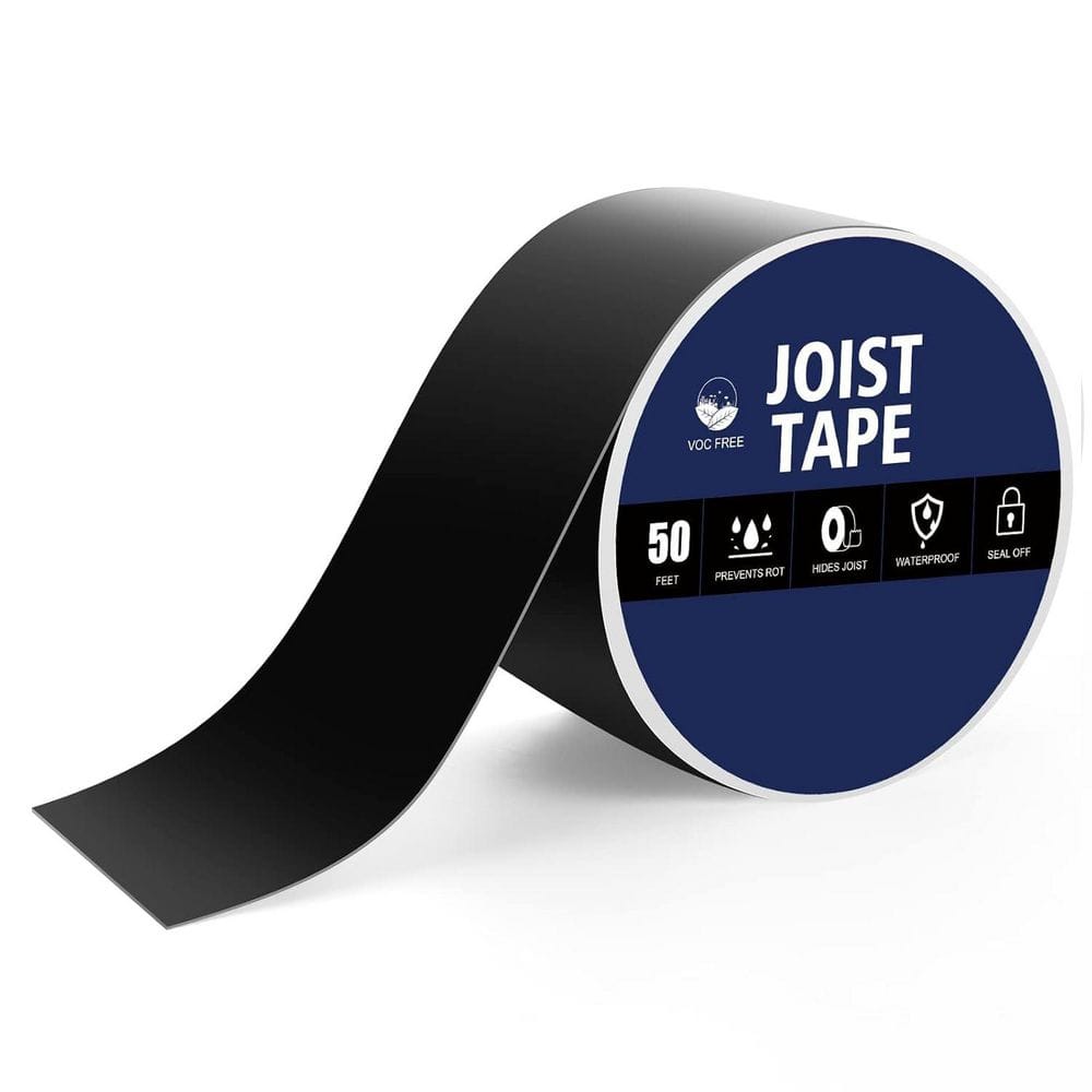 Butyl Black Waterproof Joist Deck Flashing Tape Protects Wood Beams and Decks 4 x 50 ft. 1 Pack price history on PriceWatchPro