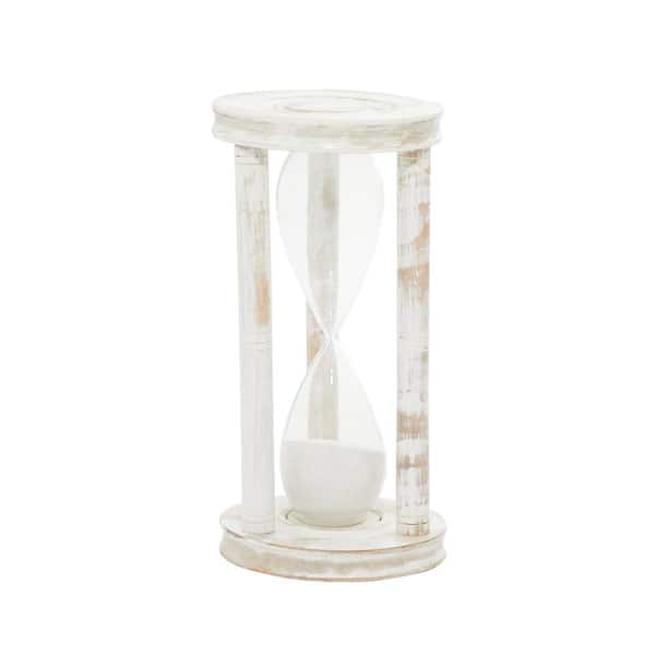 Litton Lane White Wood Farmhouse Cottage Timer