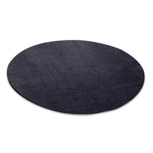 27 in. Round Black Under-the-Grill Protective Deck and Patio Mat