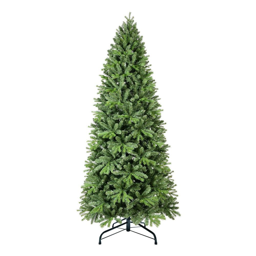 Green 9FT Christmas Tree Christmas Decoration with 2435 PE+PVC Tips, Hinged Branches, Easy Assembly, Stable Metal Stand price history on PriceWatchPro