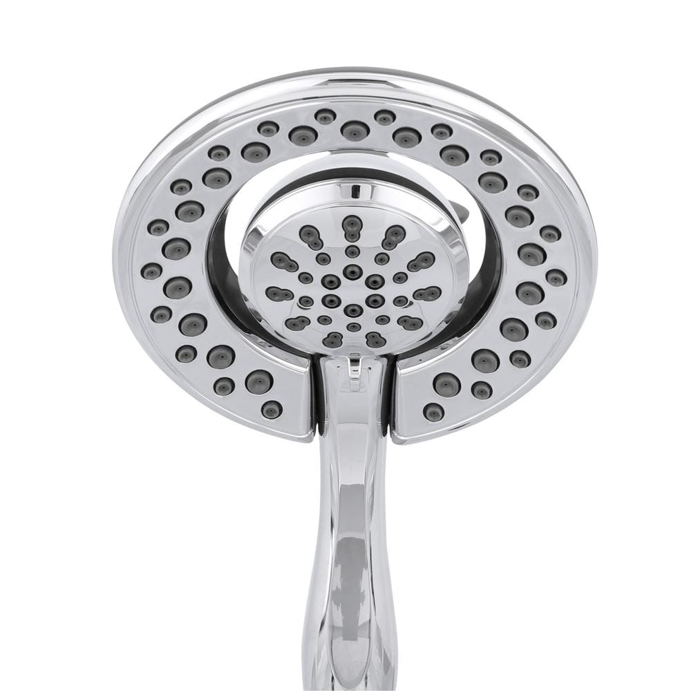 Chrome Dual Handheld and Rain Shower Head with Filter