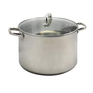 Adenmore 16 qt. Stainless Steel Stock Pot with Glass Lid
