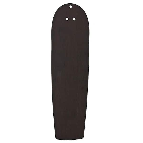 Casablanca Burnt Walnut/Walnut Reversible Veneer 22 in. Package of 5 Replacement Ceiling Fan Blades