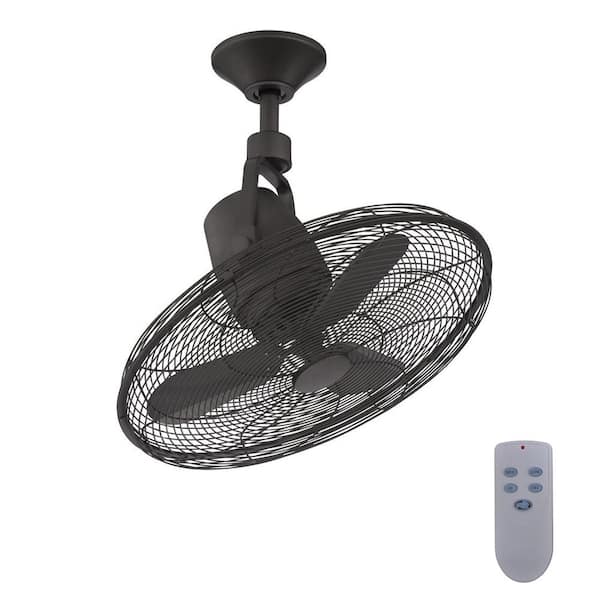 Bentley III 22 in. Indoor/Outdoor Natural Iron Oscillating Ceiling Fan with Remote Control