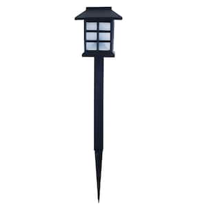 Black Outdoor Lantern Solar Landscaping Light (Set of 6)