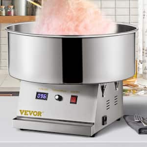 Electric Cotton Candy Machine 19.7 in. Dia. Cotton Candy Maker 1050-Watt Candy Floss Maker with Stainless Steel Bowl