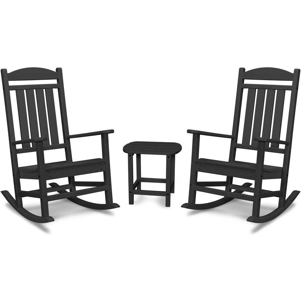 black rocking chair set