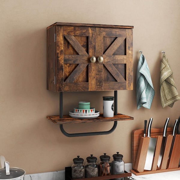 Rustic discount towel storage