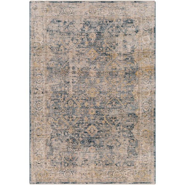 Livabliss Obasi Navy Doormat 3 ft. x 4 ft. Indoor Area Rug