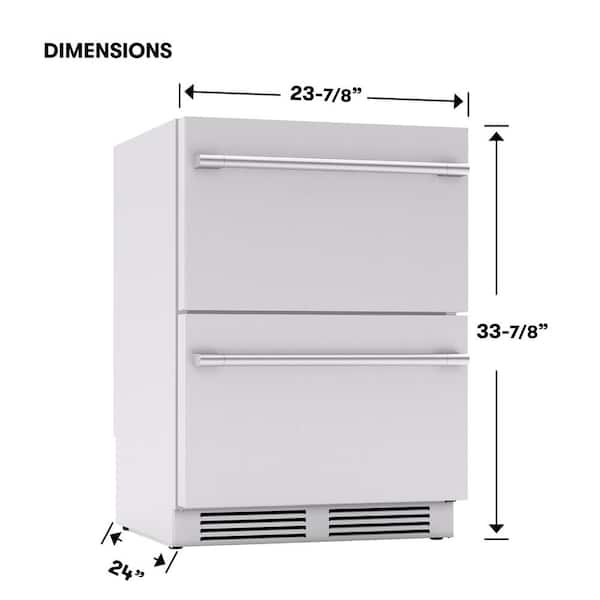 Zephyr Presrv 24 in. 5.1 cu. Ft. Dual Zone Outdoor Zephyr Presrv 24 in. 5.1 cu. Ft. Dual Zone Outdoor