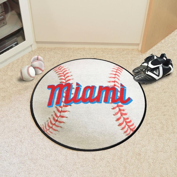 MLB 12 inch Baseball Shaped Sign Miami Marlins