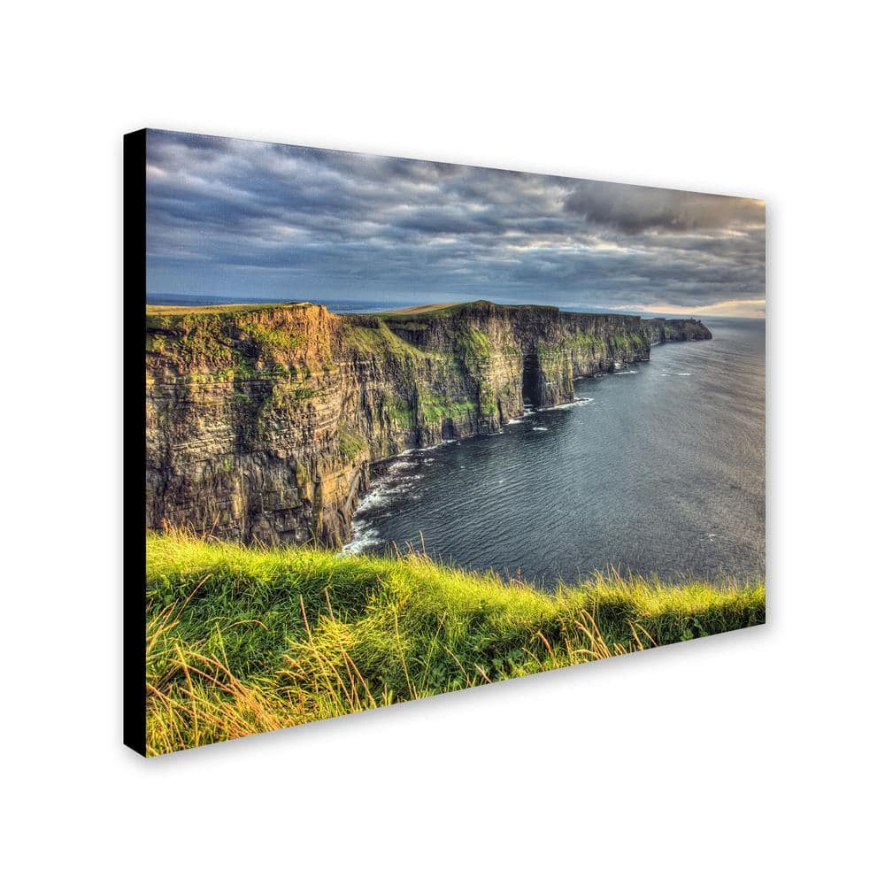 Pierre Leclerc 47" x 30" Cliffs of Moher Ireland Canvas Wall Art
