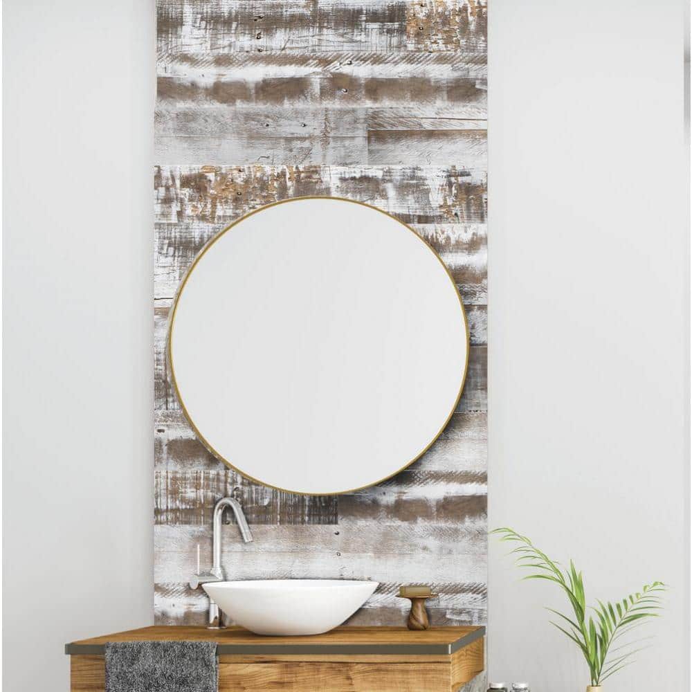 0.5 in. T x 3 in. Colored Antique Wood Alpine White Square Edge Reclaimed Weathered Barn Wood Boards 10 sq. ft. price history on PriceWatchPro