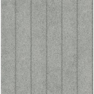 Jungle Stripe Grey Paper Non - Pasted Strippable Wallpaper Roll (Cover 56.05 sq. ft.)