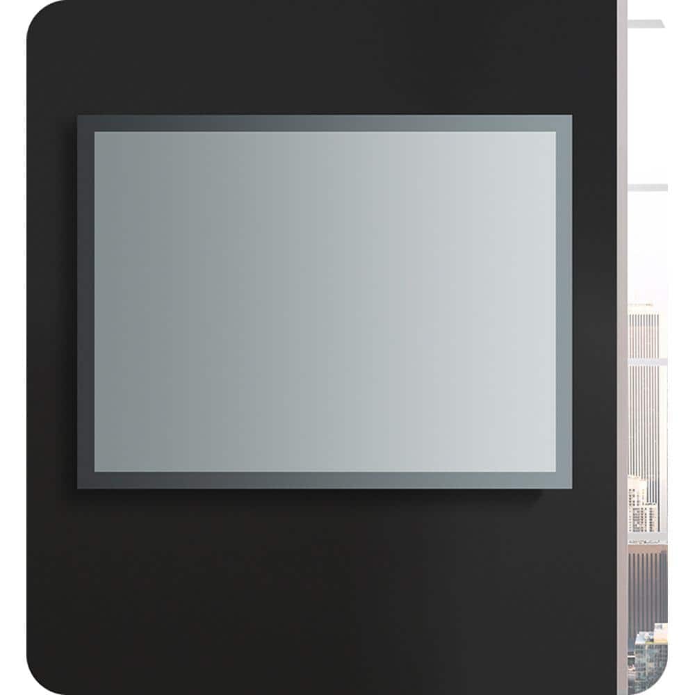 Sleek 48"x36" Frameless Bathroom Vanity Mirror with LED Halo & Fog-Free Technology