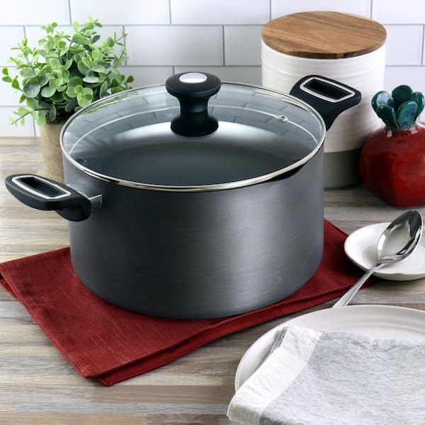 Martha Stewart Collection Enameled Cast Iron Oval 8-Qt. Dutch Oven.
