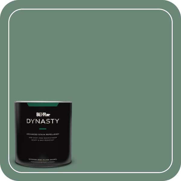 BEHR DYNASTY 1 qt. #S420-5 Sycamore Grove Semi-Gloss Enamel Interior Stain-Blocking Paint and Primer