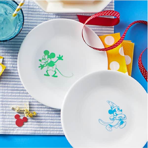 The First Years Disney Mickey Mouse Dinnerware Set - Toddler Plates and  Toddler Utensils- 4 Count