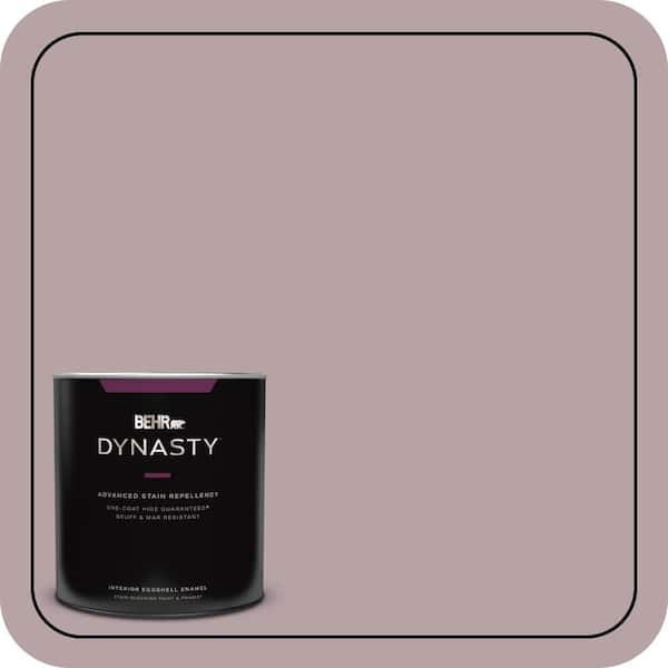 BEHR DYNASTY 1 qt. #100F-4 Dark Lilac Eggshell Enamel Interior Stain-Blocking Paint and Primer