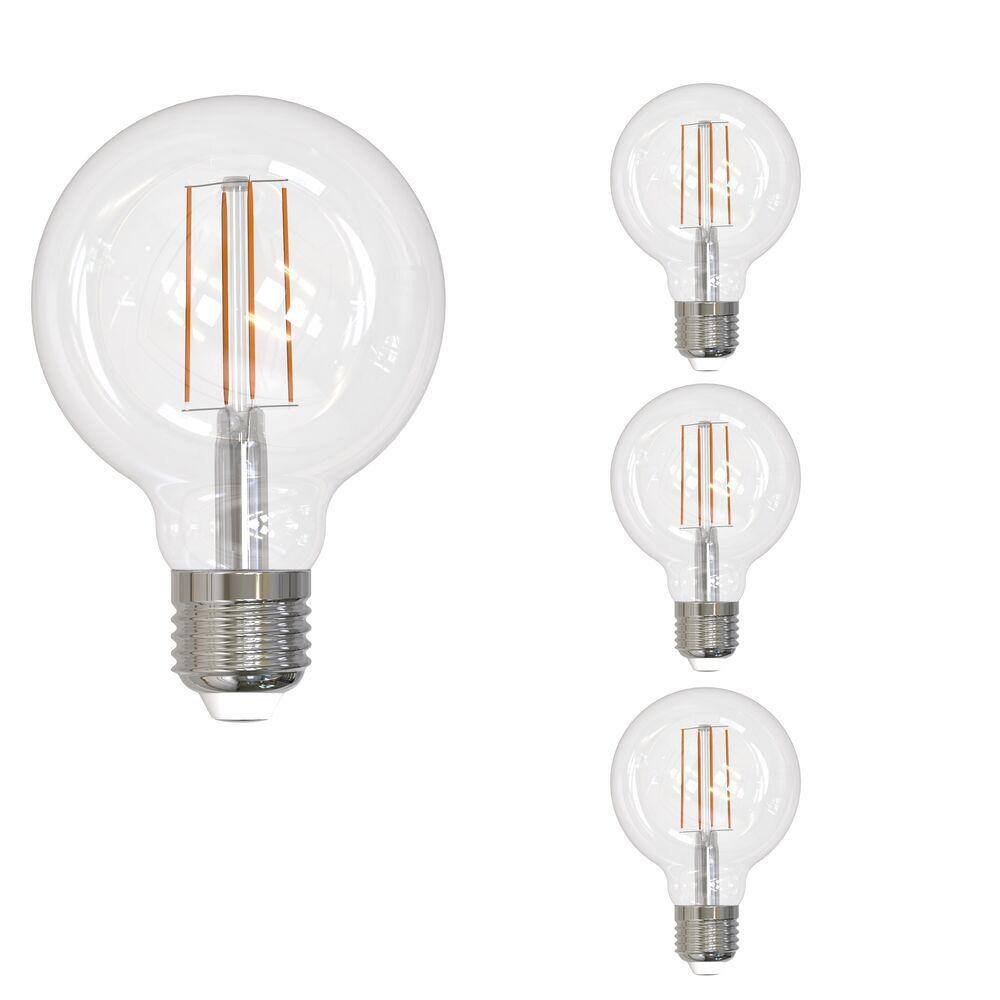 60 - Watt Equivalent G25 Dimmable Medium Screw LED Light Bulb Soft White Li
