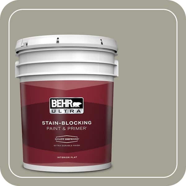BEHR ULTRA 5 gal. Home Decorators Collection #HDC-NT-01 Woodland Sage Extra-Durable Flat Interior Paint & Primer