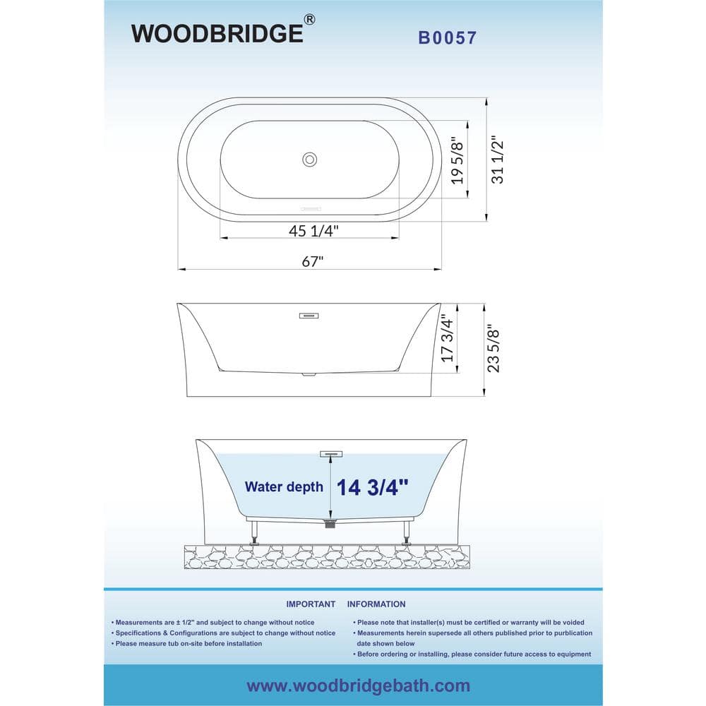 White Acrylic Freestanding Oval Soaking Bathtub with Brushed Nickel Drain