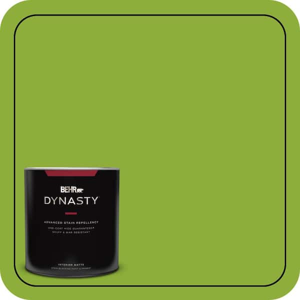 BEHR DYNASTY 1 qt. #420B-6 New Green Matte Interior Stain-Blocking Paint and Primer