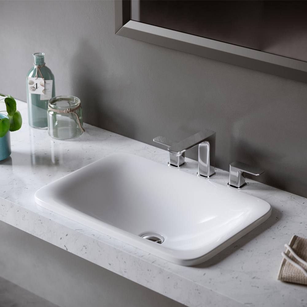 Venda Chrome Widespread 2-Handle Bathroom Faucet with Drain Assembly