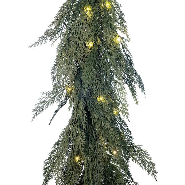 Garland 5 ft. Green Artificial cypress Garland