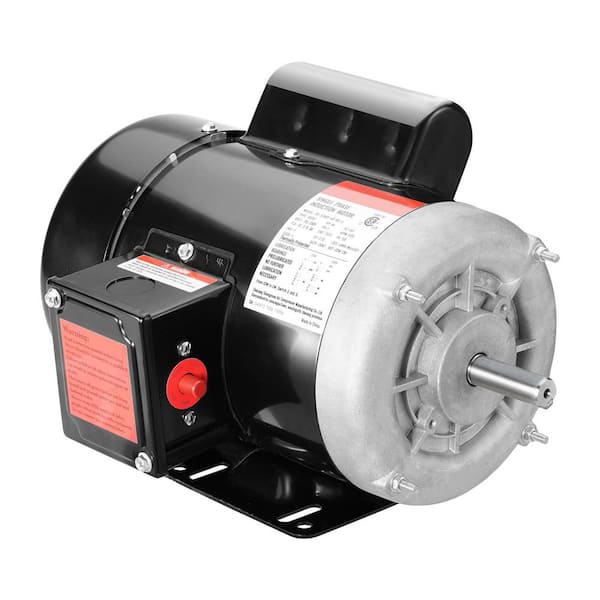 0.75HP Electric Motor 1725 rpm, AC 115V/230V, 56 Frame, Air Compressor Motor Single Phase, 5/8 in. Keyed Shaft