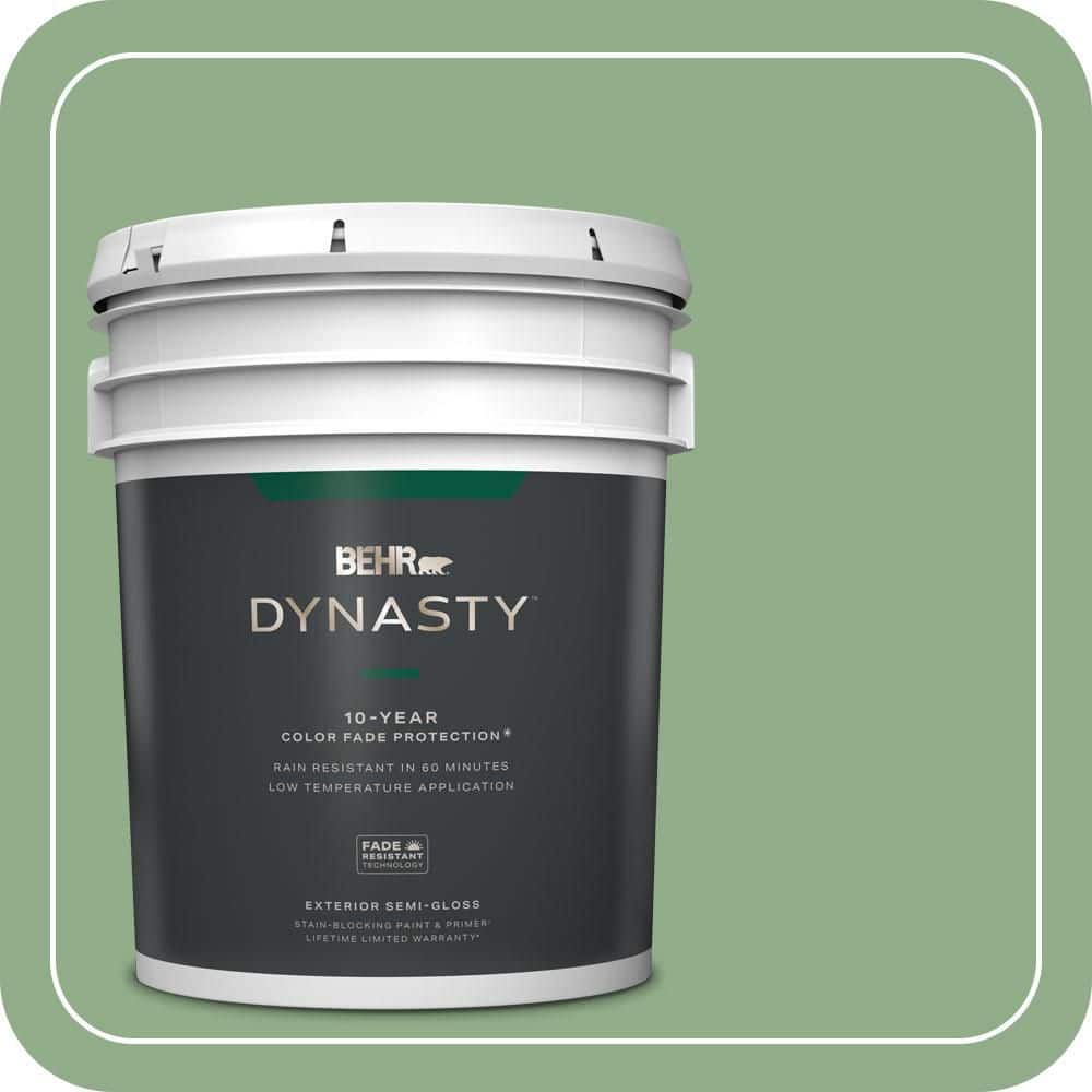 5 gal. #MQ6-46 Flora Green Semi-Gloss Enamel Exterior Stain-Blocking Paint & Primer price history on PriceWatchPro