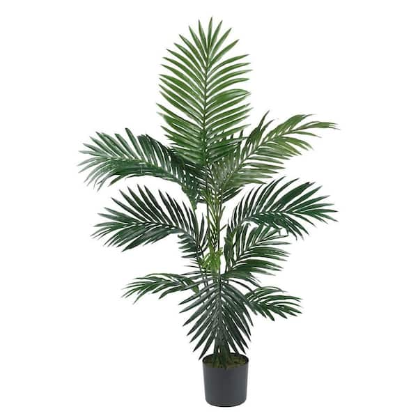 Nearly Natural 4 ft. Artificial Kentia Palm Silk Tree