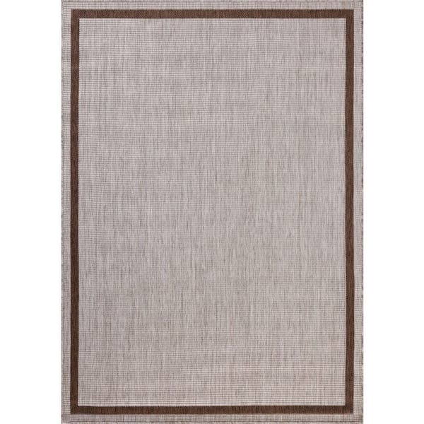 Easton Dove / Coffee 2 ft. 3 in. x 3 ft. 9 in. Indoor/Outdoor Accent Rug