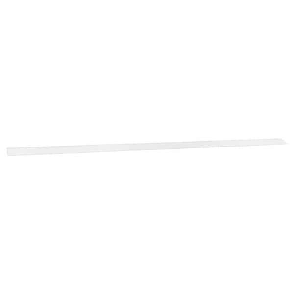 Hampton Bay 91.5 in. W x 4.5 in. H Toe Kick Molding in Satin White