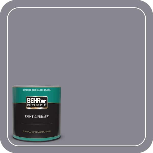 BEHR PREMIUM PLUS 1 qt. #MQ5-03 Old Amethyst Semi-Gloss Enamel Exterior Paint & Primer