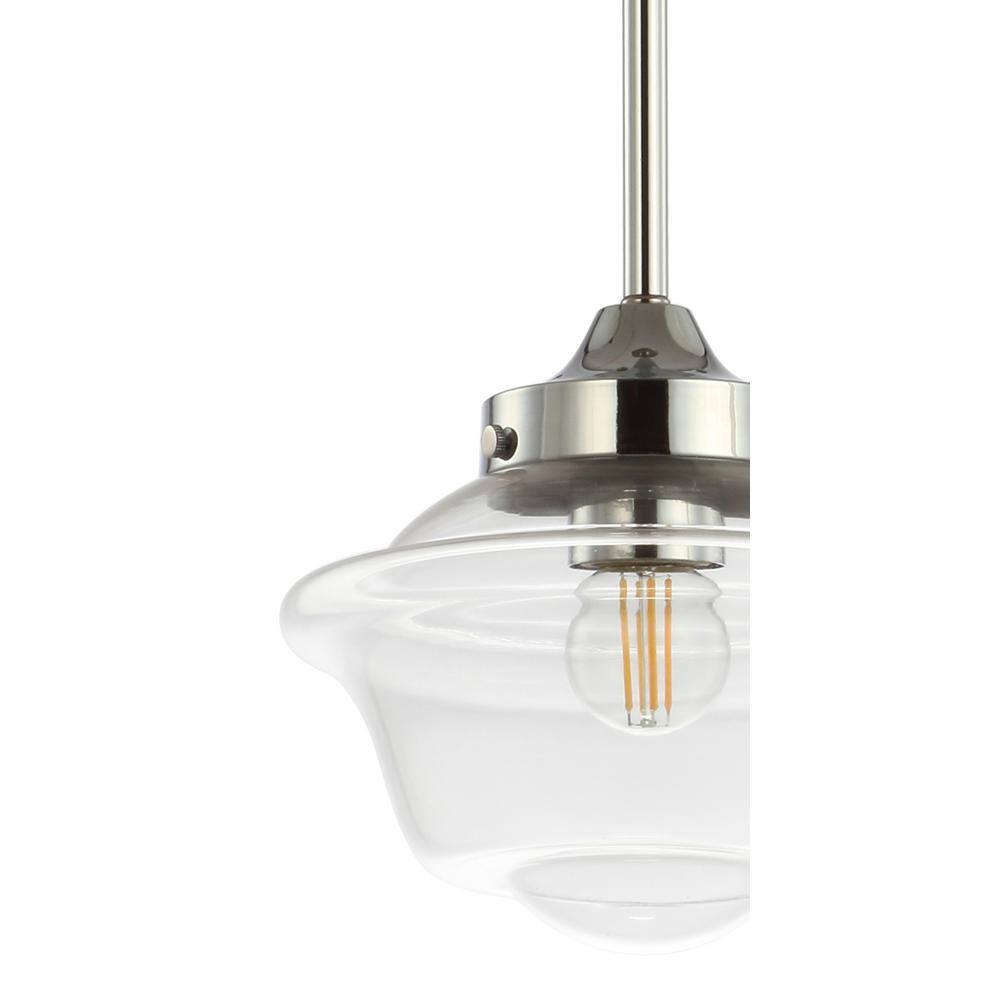Kurtz 7.25" Chrome Glass LED Pendant Light