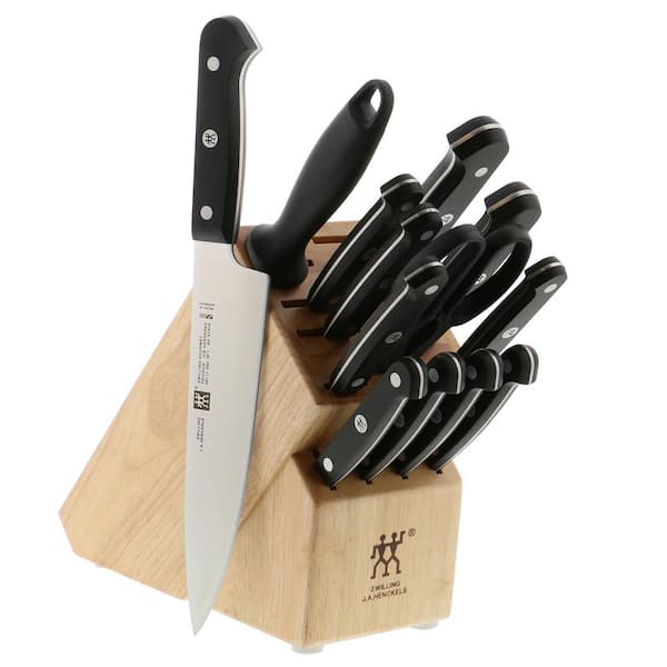 Gourmet Stainless Steel 14-Piece Knife Block Set