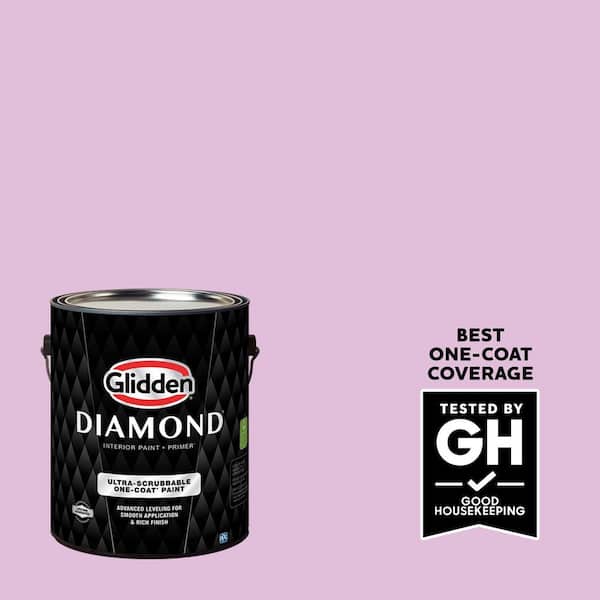 Glidden Diamond 1 gal. Pink Peony PPG1251-4 Flat Interior Paint with Primer