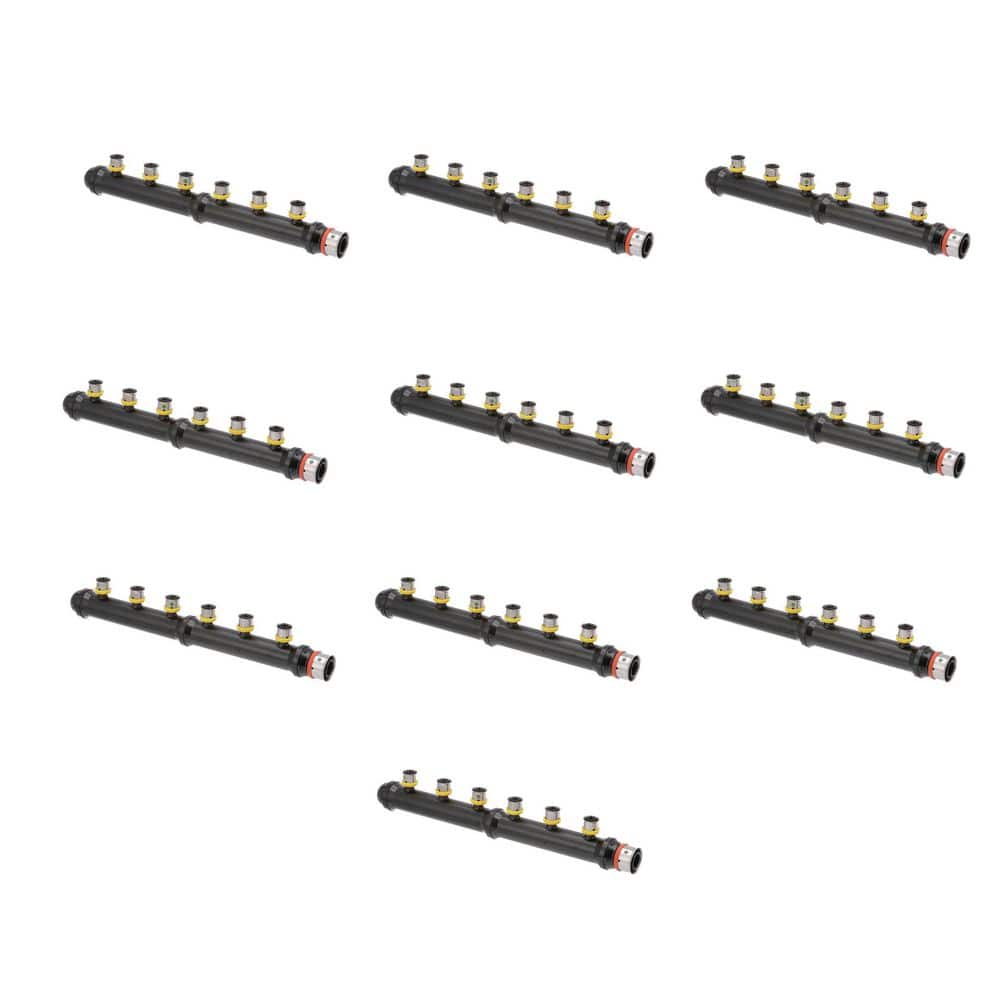 PureFlow 1 in. x 1/2 in. Press Polysulfone Closed Manifold 6-Outlets (10-Pack) price history on PriceWatchPro
