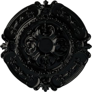 1-3/4 in. x 16-3/8 in. x 16-3/8 in. Polyurethane Southampton Ceiling Medallion, Black Pearl