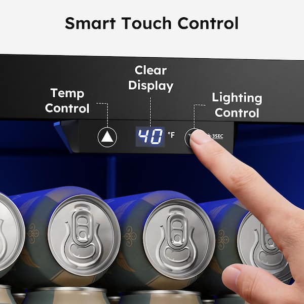 Mini refrigerator ミニ冷蔵庫 SIMZLIFE 11 in. Single Zone 6-Wine Bottles and 24-Cans Beverage