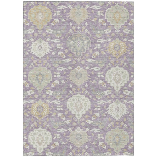 Addison Rugs Chantille Machine Washable Indoor/Outdoor Abstract ACN1026 Lavender 2 ft. 6 in. x 3 ft. 10 in. Area Rug
