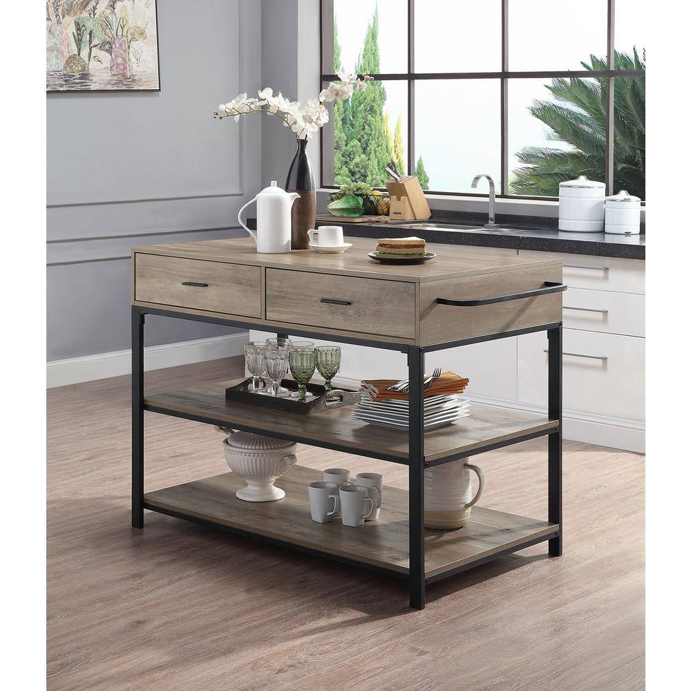 Oak Kitchen Island DD109615 The Home Depot