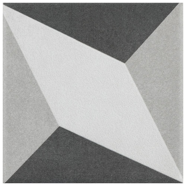 Merola Tile Twenties Mini Diamond 3-7/8 in. x 3-7/8 in. Ceramic Floor and Wall Tile (9.72 sq. ft./Case)