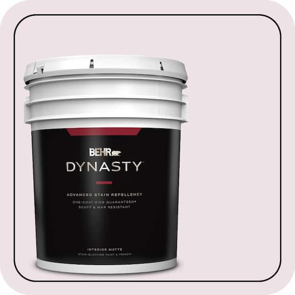 BEHR DYNASTY 5 gal. #670C-2 Petal Dust Matte Interior Stain-Blocking Paint & Primer