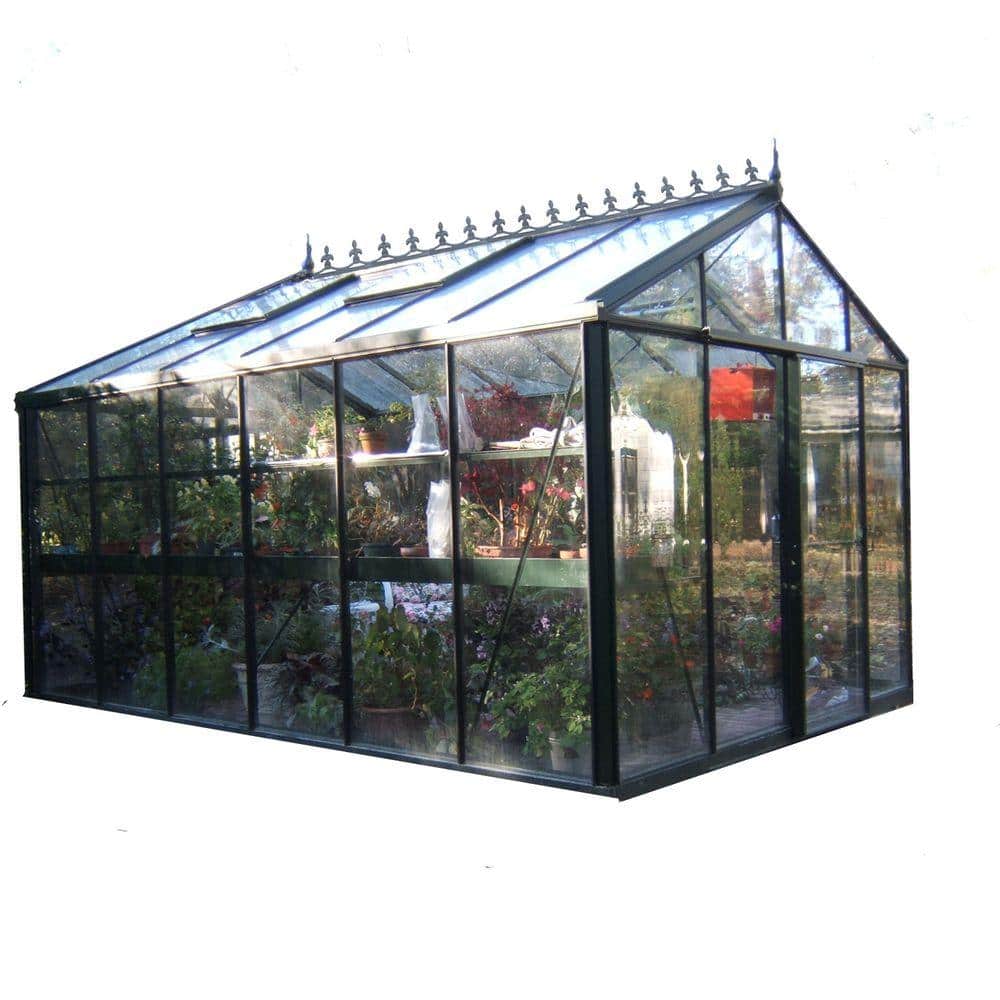 Royal Victorian 10 ft. x 15 ft. Dark Green Aluminum Greenhouse Kit
