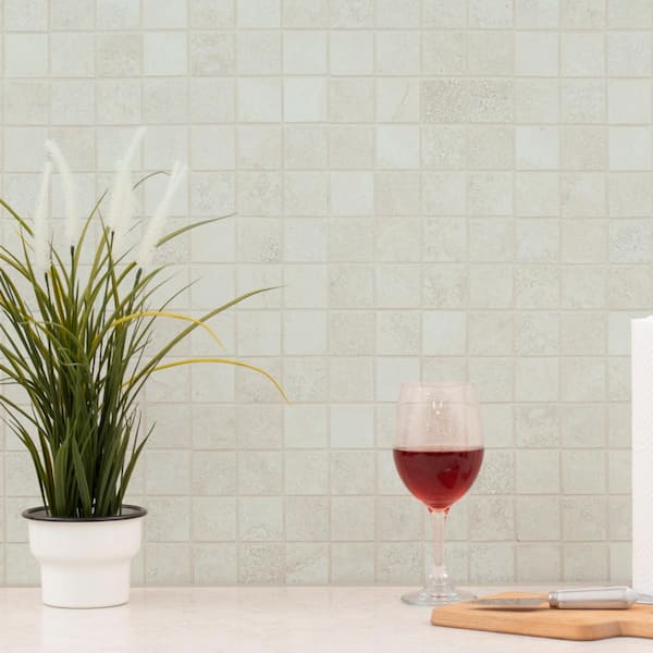 Legend Moka 2 in. Square 12 in. x 12 in. x 0.38 in. Matte Porcelain Mesh-Mounted Mosaic Tile (8 sq. ft./Case)