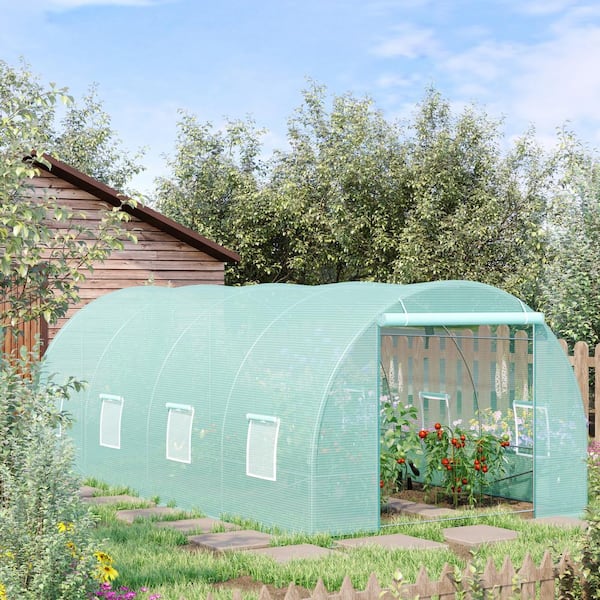 20 ft. x 10 ft. x 7 ft. Steel Walk-In Tunnel Large Garden 20 ft. x 10 ft. x 7 ft. Steel Walk-In Tunnel Large Garden